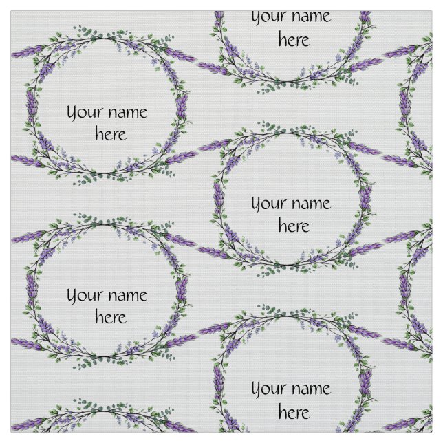 Lavendel und Eukalyptus Stoff (Muster)