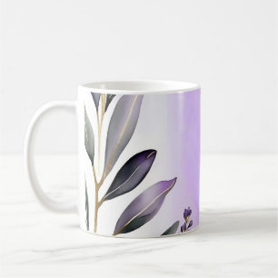 Lavendel und Eukalyptus Watercolor Kaffeetasse