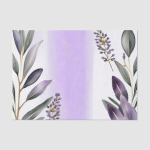 Lavendel und Eukalyptus Watercolor Seidenpapier