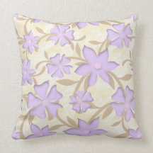 Lavendel- und Gold-Blume-Muster