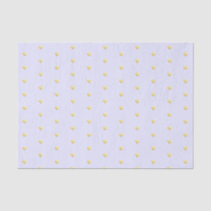 Lavendel- und Goldherz-Imitate Muster Seidenpapier