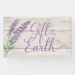 Lavendel-und Holz-Geschenk der Erdätherischen Öle Banner
