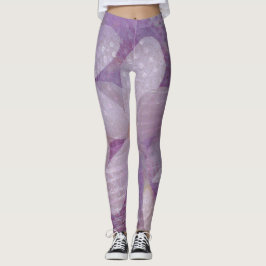 Lavendel und Lila Abstrakte Leggings