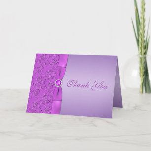 Lavendel und Lila Dankeschön Card Alternativer Dankeskarte