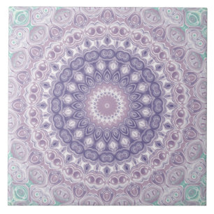 Lavendel und Lila Medallion Design Fliese