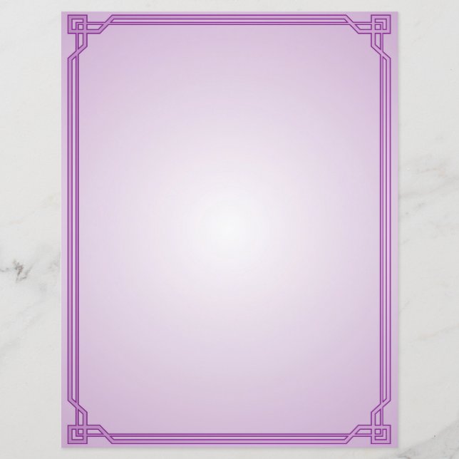 Lavendel- und Pflaumengrenze (Vorderseite)