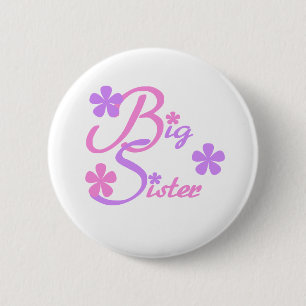 Lavendel und Rosa-große Schwester Button