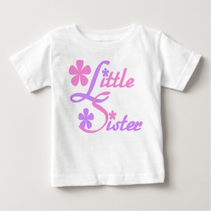 Lavendel und Rosa-kleine Schwester Baby T-shirt