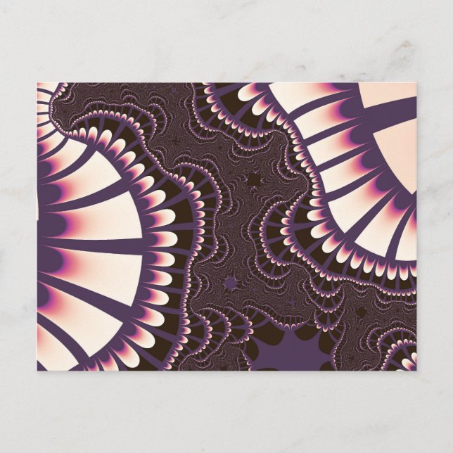 Lavendel und rosa Remix Postkarte (Vorderseite)