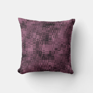 Lavendel und schwarzes Muster-Pillow Kissen