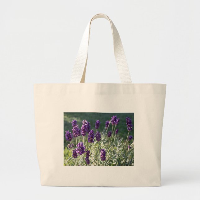 Lavendel und Sonnenlicht-Tote-Tasche Jumbo Stoffbeutel (Vorne)