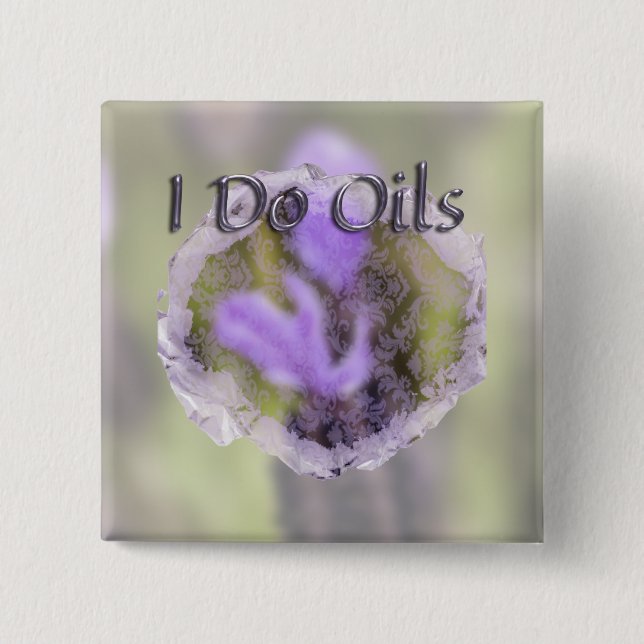 Lavendel und Spitze Button (Vorderseite)