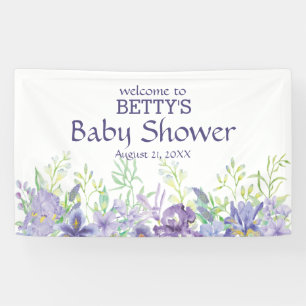 Lavendel und violette Blumen Banner