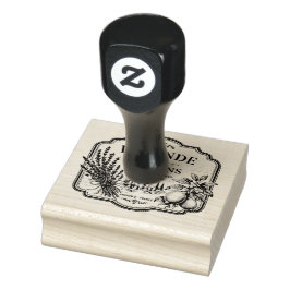 Lavendel- und Zitronen-Stempel Gummistempel