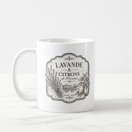 Lavendel und Zitronen-Tasse Kaffeetasse