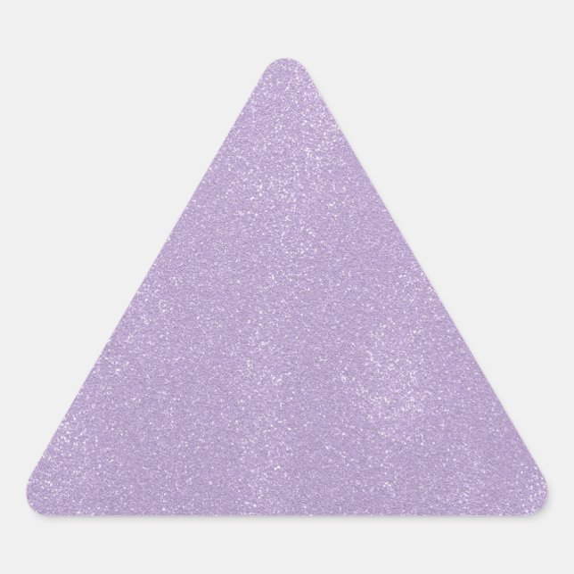 Lavendel-Unordnung Dreieckiger Aufkleber (Vorderseite)