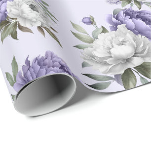 Lavendel-Veilchen-Blumen-elegantes Geschenkverpack Geschenkpapier