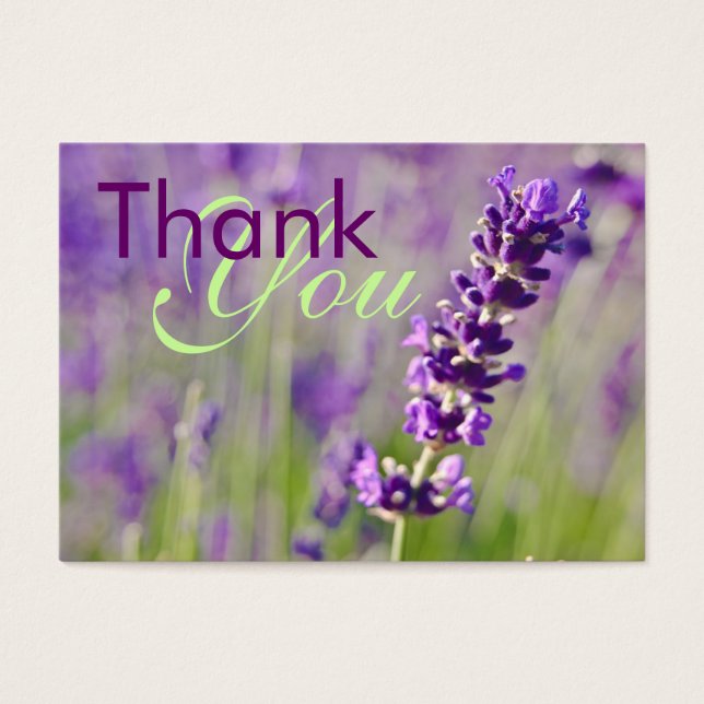 Lavendel ・ Vielen Dank Profilecard (Vorderseite)