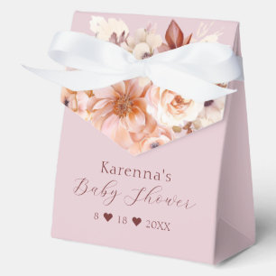 Lavendel Vintage Blumen Herbst Baby Shower Geschenkschachtel