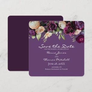 Lavendel Vintage Romantische Florale Hochzeit Save The Date
