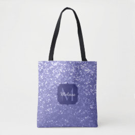 Lavendel violette Glitzern Glitzer bling Monogram