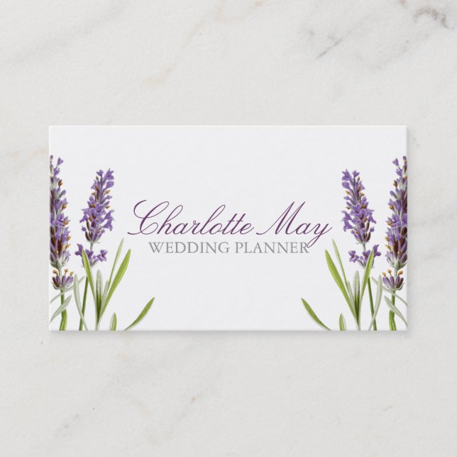 Lavendel Visitenkarte (Vorderseite)