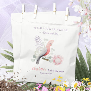 Lavendel-Vogel-Baby-Party Wilde Blume Samen Geschenktütchen
