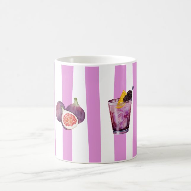 Lavendel-Wasserfarben-Botanik-Muster Kaffeetasse (Mittel)