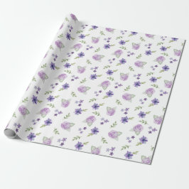 Lavendel Watercolor Wrapping Paper Geschenkpapier