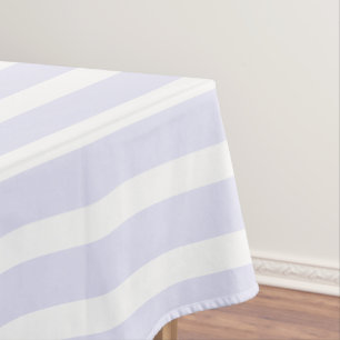 Lavendel Weiß, einfach horizontal gestreift Tischdecke
