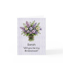 Lavendel Whimsical Bouquet Brautjungfer Vorschlag