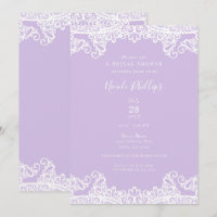 Lavendel & White Lace Elegantes Brautparty