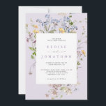 Lavendel-Wildblumen-Wiese-Garten-Detail-Hochzeit Einladung<br><div class="desc">Erfassen Sie die Schönheit der Natur an Ihrem besonderen Tag mit unseren exquisiten Wildblumen-Wasserfarben-Hochzeitseinladungen. Elegant, einzigartig und blühend vor Liebe. Verwenden Sie die Textfelder, um die Karte mit Ihren eigenen Worten und Details zu personalisieren. Wenn Sie die Schriftart, Farbe oder Textplatzierung ändern möchten, klicken Sie einfach auf die Schaltfläche "Weiter...</div>