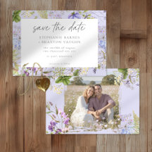 Lavendel-Wildblumengarten Romantisches Hochzeitsfo