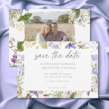 Lavendel-Wildblumengarten Weiße Romantische Foto