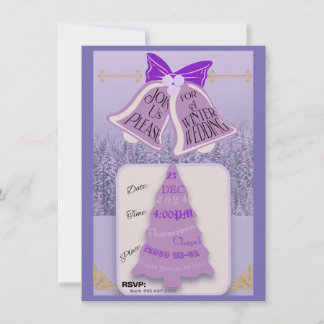 Lavendel Winter Pines with Bells