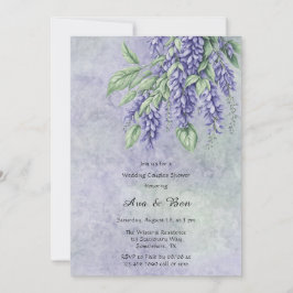 Lavendel Wisteria Wedding Couples Dusche Einladung