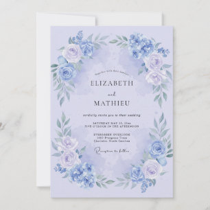 Lavendel wundervolle Frühlingshochzeit Einladung