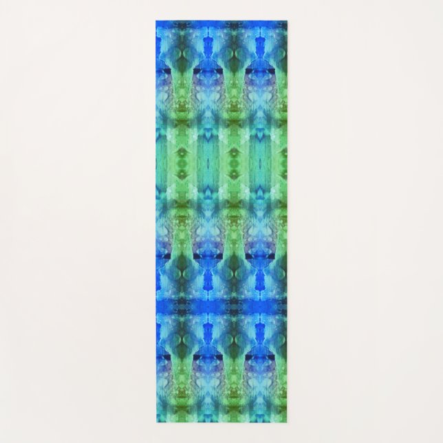 Lavendel X GL Ikat 12 quer Yogamatte (Vorderseite)