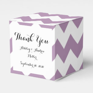 Lavendel Zickzack Muster Geschenkschachtel