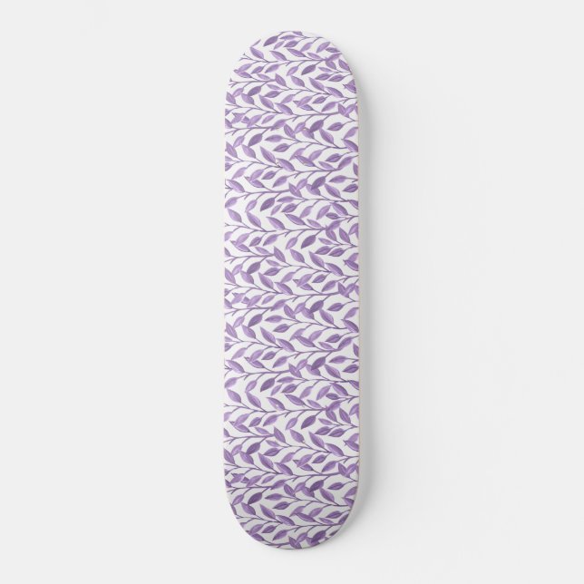 Lavendelblätter Skateboard (Vorderseite)
