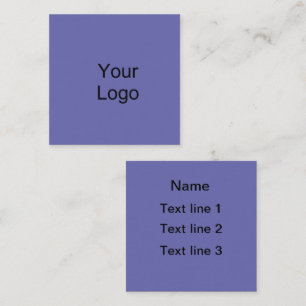 Lavendelblau. Eigener Text. Quadratische Visitenkarte