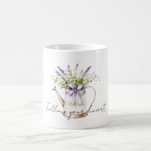 Lavendelblumen-Bogen Kaffeetasse