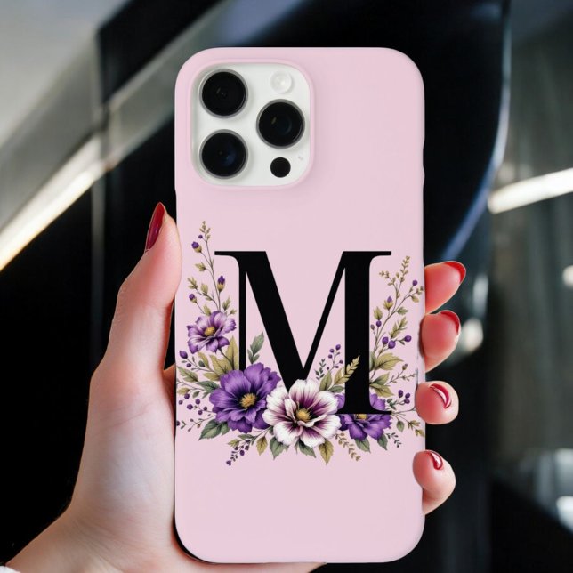 Lavendelblut: Mit Monogramm erste "M" Case-Mate iPhone Hülle (Von Creator hochgeladen)