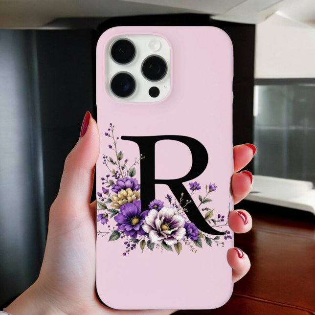Lavendelblut: Mit Monogramm erste "R" Case-Mate iPhone Hülle (Von Creator hochgeladen)