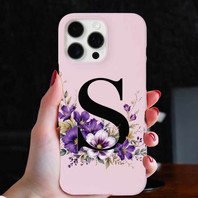Lavendelblut: Mit Monogramm erste "S" Case-Mate iPhone Hülle (Von Creator hochgeladen)