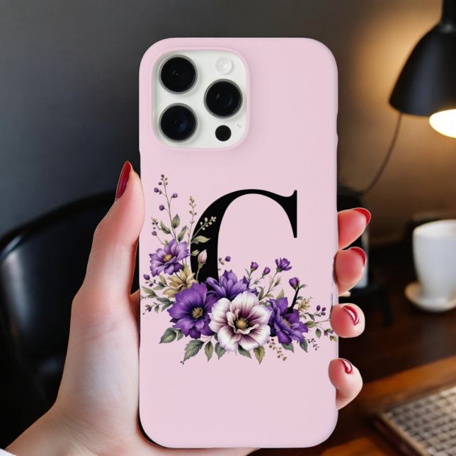 Lavendelblut: Mit Monogramm erster Buchstabe "C" Case-Mate iPhone Hülle (Von Creator hochgeladen)