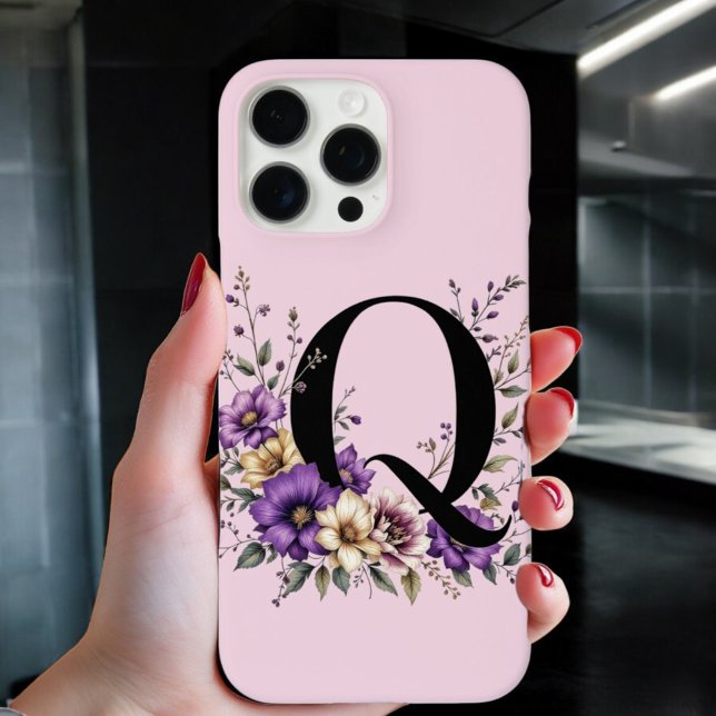Lavendelblüte: Mit Monogramm erste "Q" Case-Mate iPhone Hülle (Von Creator hochgeladen)