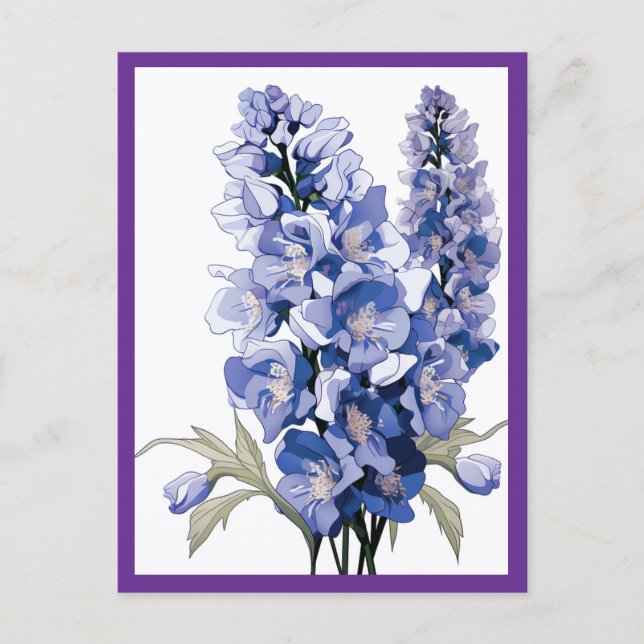 LAVENDELBLÜTEN #1 POSTKARTE (Vorderseite)