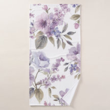 Lavendelblüten Aquarell Lila Botanisch